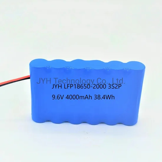 Batterie LFP18650-2000 LiFePO4 3s2p 9,6 V 4000 mAh 38,4 Wh