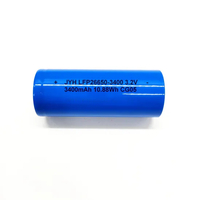Bater&iacute;as recargables LFP26650-3400 3.2V LiFePO4 para luces solares al aire libre