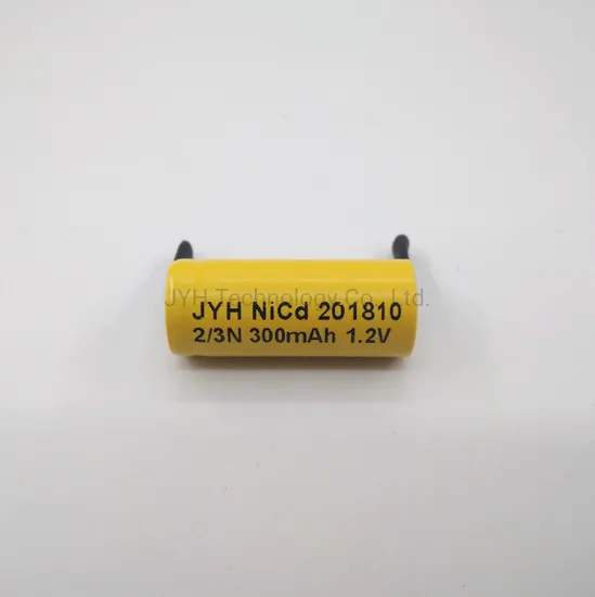 แบตเตอรี่แบบชาร์จ NiCd 2/3n 300mAh พร้อมแท็กชั้นนำ