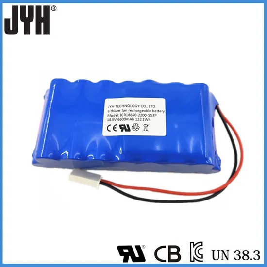ลิเธียมไอออน Inr18650 2000mAh/2200mAh/2600mAh 3.7V/7.4V/11.1V ชุดแบตเตอรี่