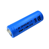 Icr14430 3.7V 650mAh แบตเตอรี่ลิเธียมไอออนแบบรีชาร์จ