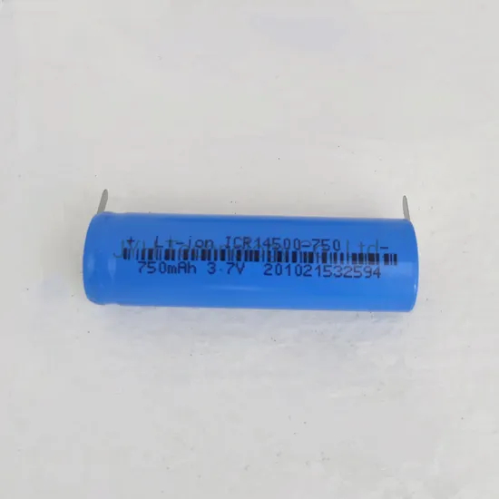 Icr14500-750 3.7V 750mAh 充電式リチウムイオン 1s1p バッテリーパック、リードストリップ付き