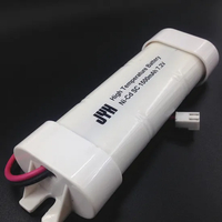 Pacco batteria NiCd da 7,2 V con cappuccio terminale in plastica