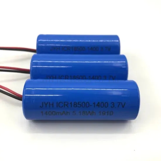 Icr18500-1400-1s1p escoge la bater&iacute;a cil&iacute;ndrica de las bater&iacute;as de litio de 18500 3.7V 1400mAh