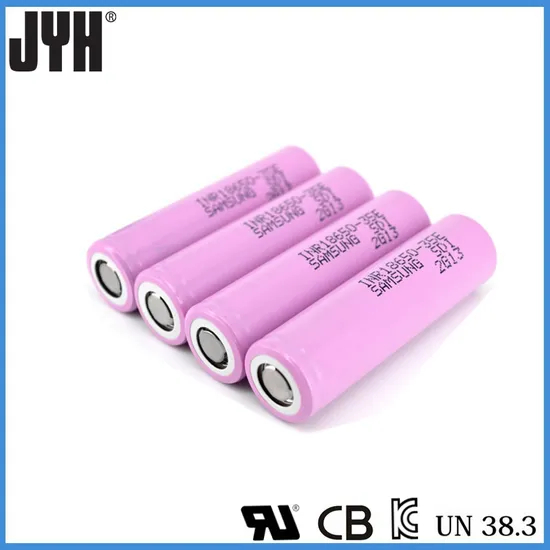 Bateria superior plana de &iacute;on de l&iacute;tio SDI Inr18650 35e da ind&uacute;stria