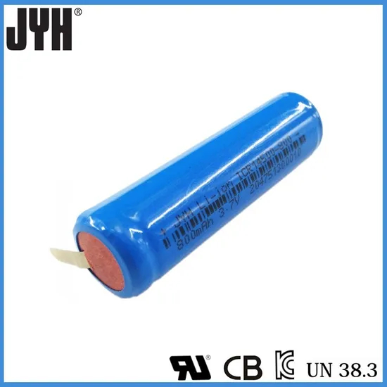 Wiederaufladbarer Lithium-AA-Lithium-Ionen-Akku mit 14500 800 mAh und UL/BIS/PSE