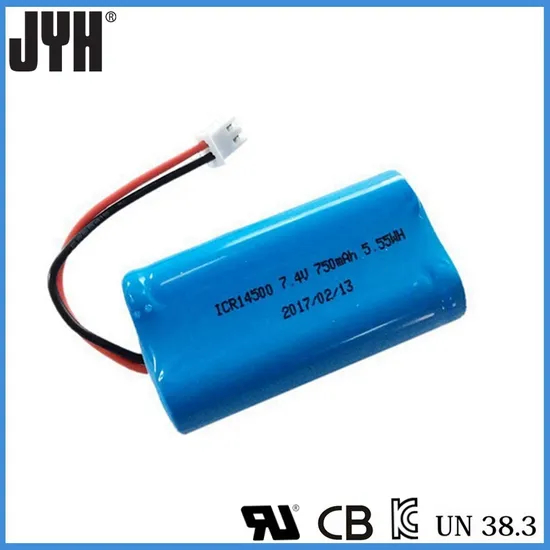 Bateria AA Lithium14500 personalizada 7,4V 750mAh bateria de &iacute;on-l&iacute;tio
