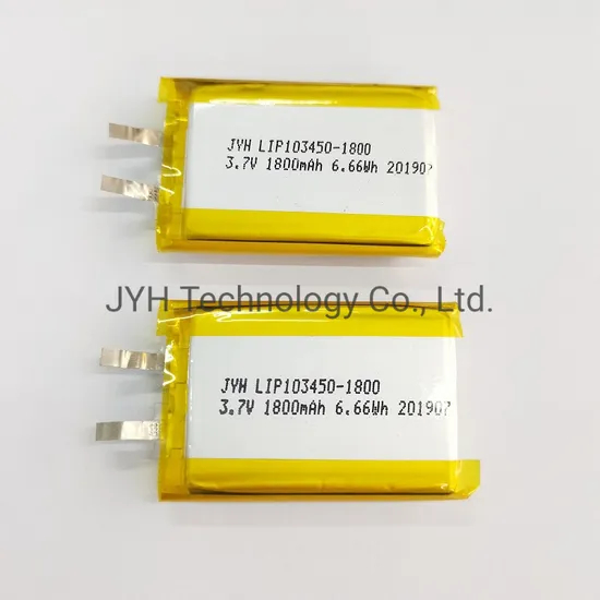 Lip103450-1800 1s1p Pin/Pin sạc Li-Polymer dung lượng cao 3.7V 1800mAh