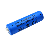 Batteria ricaricabile al litio-ferro Icr14500 3,7 V 800 mAh